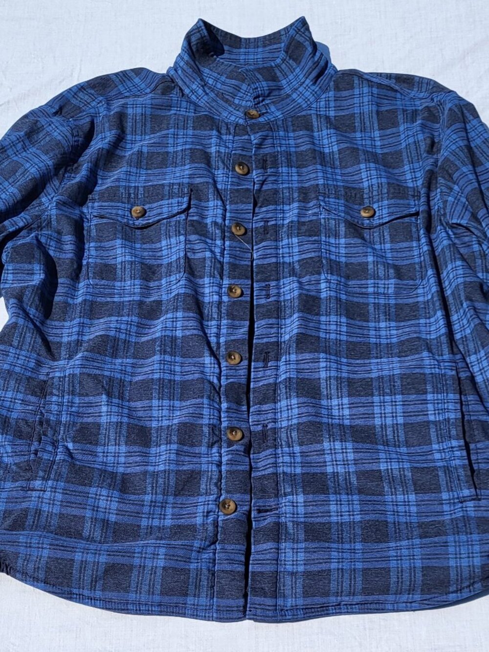 Peter Millar Shirt Jacket Men's Medium Mountainside Fleece Plaid Outdoor Preppy
